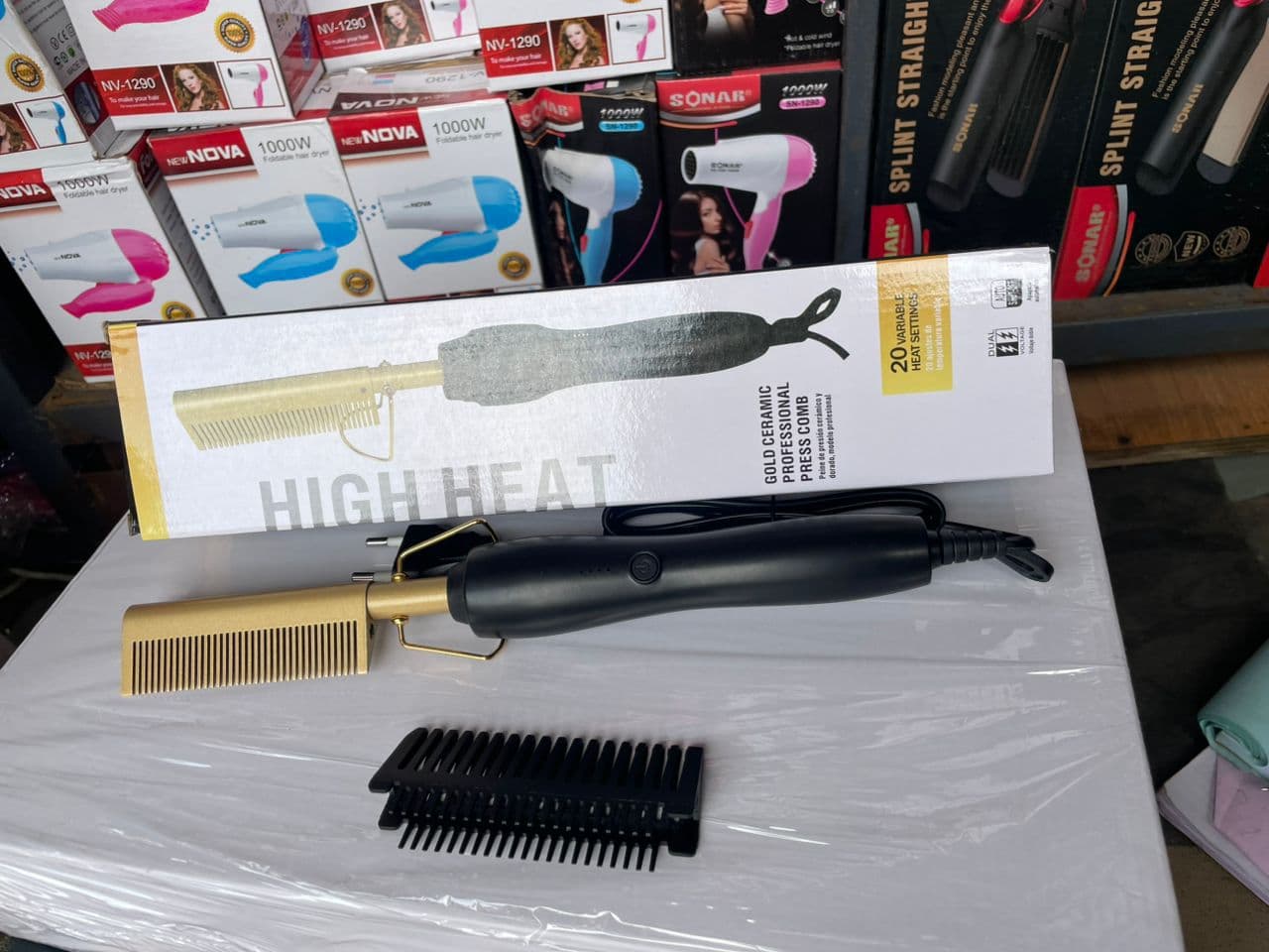 HH hot comb